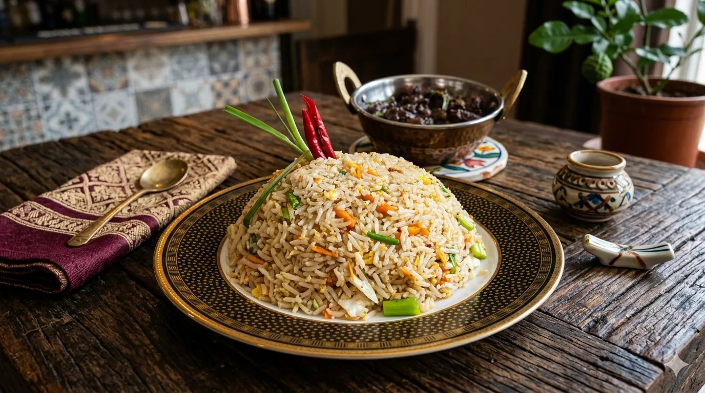 Kankung Beef with Fried Rice
