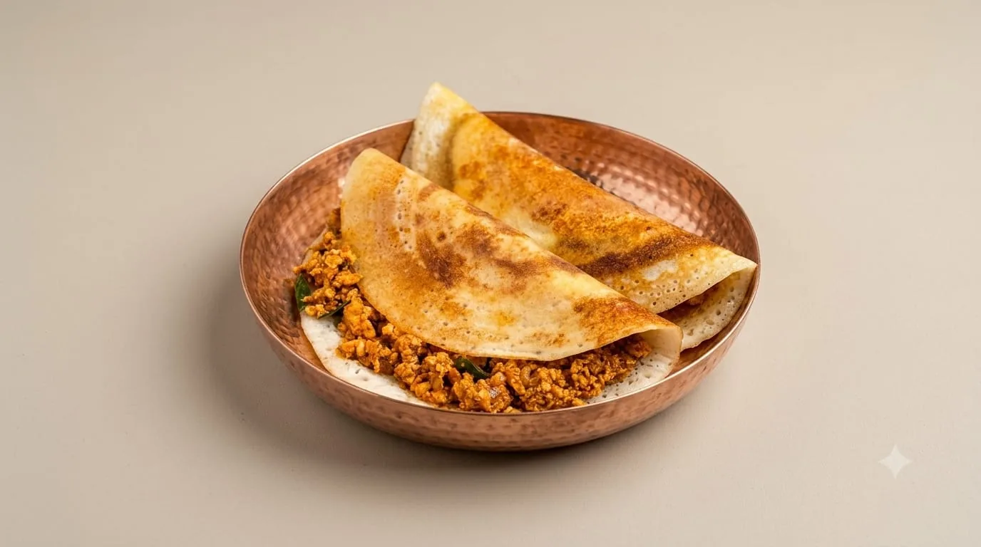 Kari Dosa with chicken