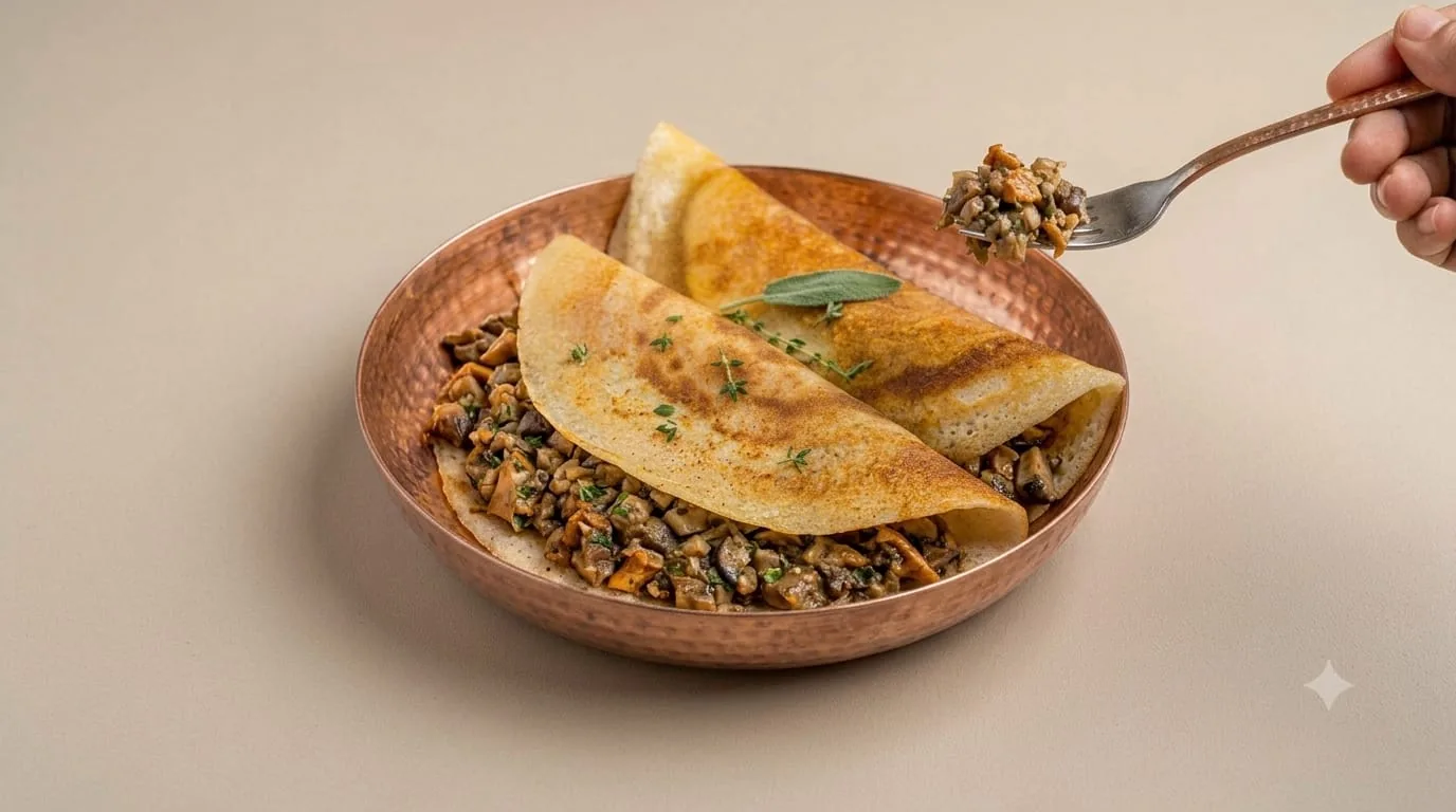 Kari Dosa with canned squid