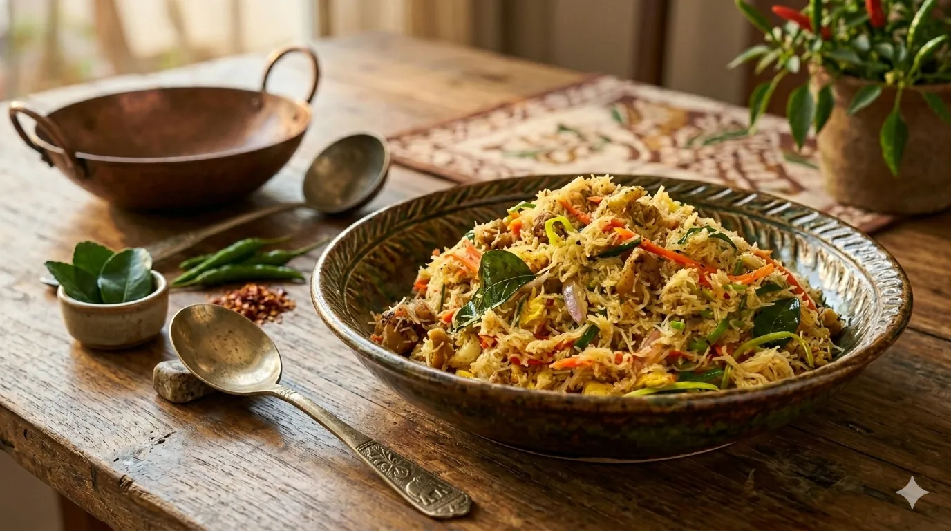 Sri Lanka Idiappam Biryani Chicken
